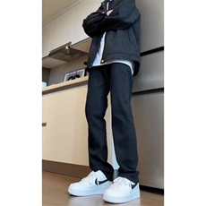 2025现货美式vibe风裤子高街潮痞帅弹力直筒牛仔裤男KN87P50，男装牛仔裤，电商D325