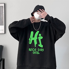 麂皮绒卫衣男大码重磅长袖t恤男JW81418-P35，男装T恤，电商A040