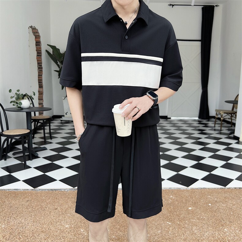 23年男士夏季运动套装A210-TZ02-P85,男装休闲套装,电商A210