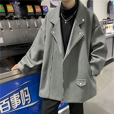 港风秋冬装男毛呢夹克外套情侣潮流韩版宽松星座812-F352-P108，男装夹克，星座812