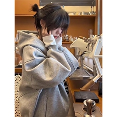 文艺开衫卫衣原宿ins潮流百搭日系流行时尚新款气质简约慵懒，男装卫衣，星座1210-1