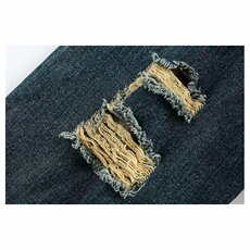 复古蓝牛仔夹克男女水洗做旧破坏重工情侣外套宽松潮HH8860P65，男装工装外套，星座1013-5