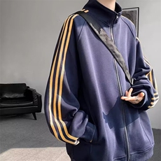 SM15-P48华棉320克卫衣流行新款潮流日系原宿气质简约ins慵懒，男装卫衣，电商B323A