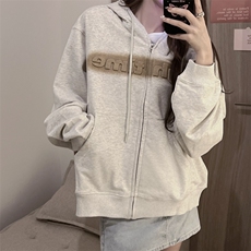 潮牌卫衣设计感刺绣上衣秋冬韩版宽松情侣开衫连帽卫衣E567-P40，男装卫衣，星座911-2(原星座613-2）