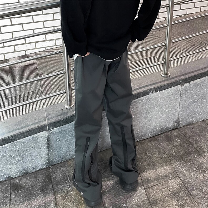 高品质秋款男裤工装拉链直筒宽松休闲长裤H585P45,男装休闲裤,星座1013-1