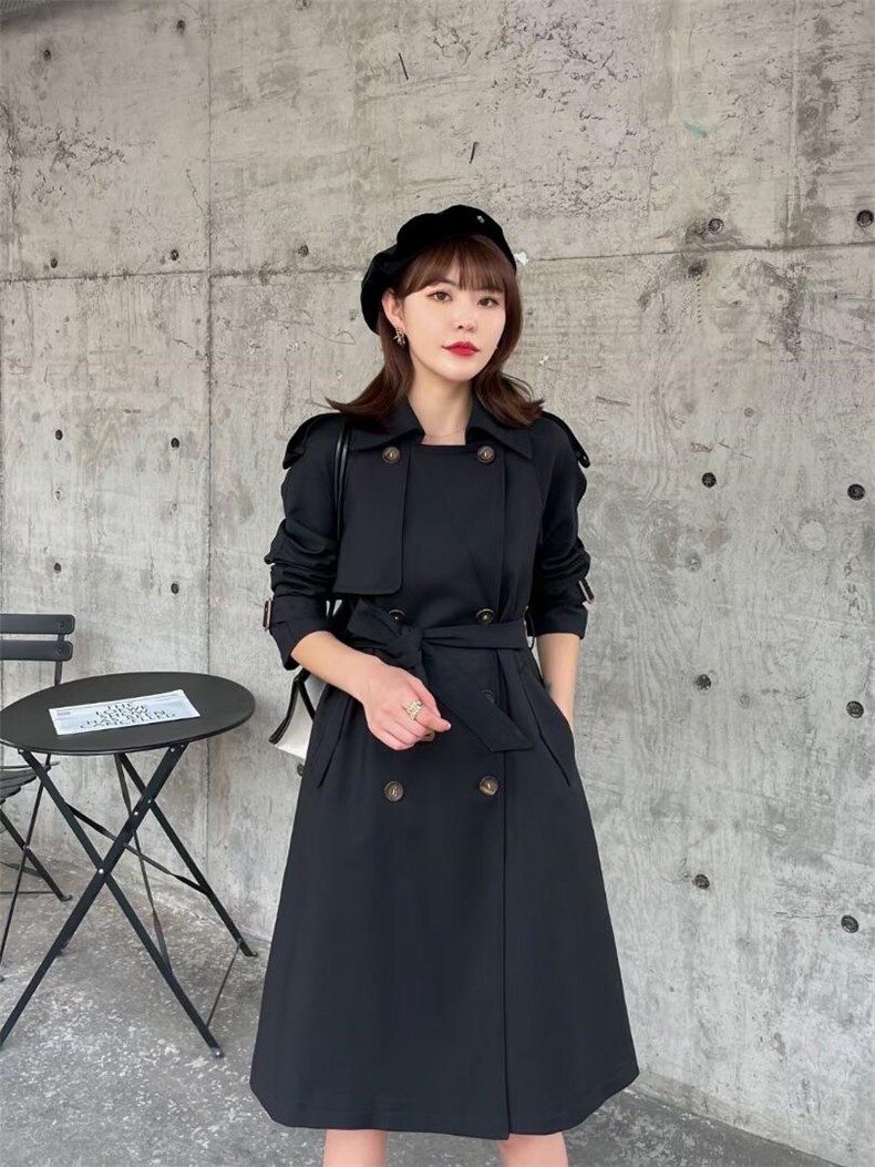 【现货】气质风衣外套，女装风衣，芷炫