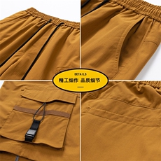 2024新款工装短裤男潮牌ins休闲裤宽松大码中裤五分裤D0613-P40，男装牛仔裤，星座308B-2