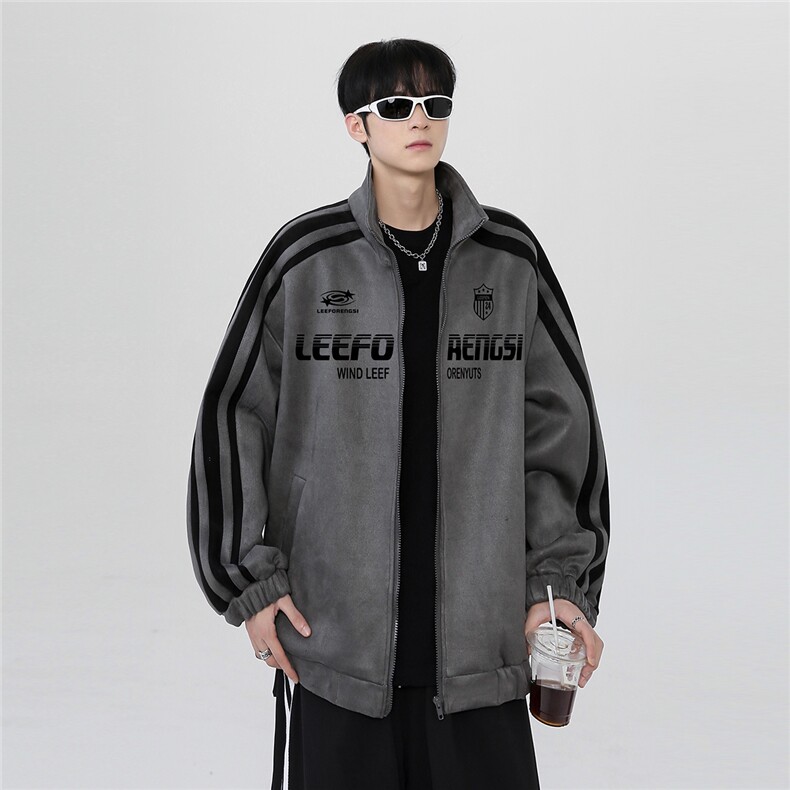 现货外套男秋季款鹿皮绒美式情侣休闲运动夹克棒球服jJK306-P68,男装夹克,电商C307