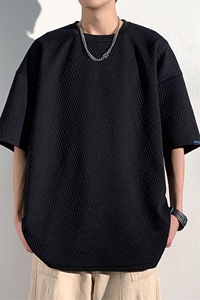 特批P23无差价打底衫半袖百搭肌理感小众240gT恤男休闲短袖T2044图片