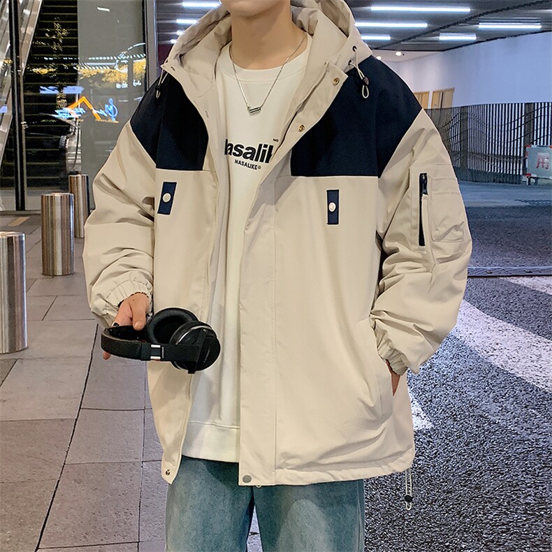 港风棉衣男宽松防风防水加厚冲锋衣棉衣外套MY8815-P98,男装棉衣,星座1204-3