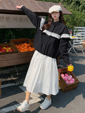 美式复古甜酷风蕾丝拼接暗扣工装外套女2025春款休闲棒球服夹克，女装短外套，蝶眷