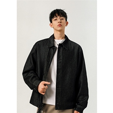 不褪色2026新高品质牛仔夹克宽松韩版工装潮流水洗外套N107/P98，男装夹克，星座202