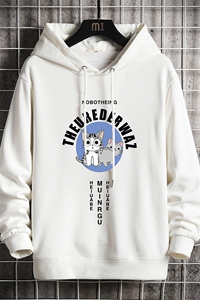 WY2160-P40 纯棉连帽卫衣男大码运动帽衫宽松薄外套 网格挂拍图片