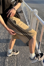 大量现货潮牌短裤男款夏季宽松显瘦条纹设计感速干裤DK708-P40，男装牛仔裤，电商A178