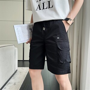 夏季5五裤短裤子男士夏季薄款韩版潮流弹力四分休闲中裤夏天马裤，男装牛仔裤，电商A327