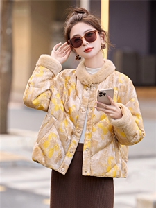 新中式短款羽绒服女2025年冬季新款保暖羽绒外套女图片
