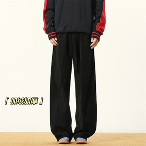 B258-K2581-P45控68 加绒55控78 灯芯绒弯刀裤 成分聚酯纤维图片