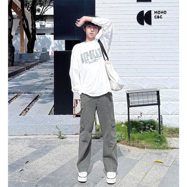 网图情侣装纯棉刺绣字母长袖T恤男女款2026新款青少年YY836-P33,男装T恤,电商C216