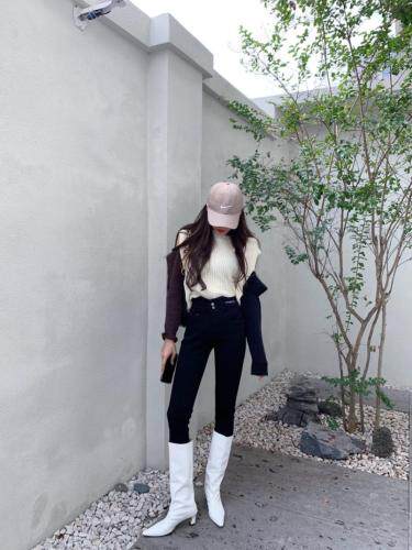 「现货」一体绒小脚裤。时尚又保暖。，女装，T7