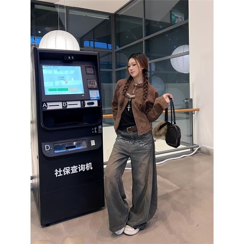 百搭原宿新款ins牛仔裤日系简约流行慵懒时尚潮流气质文艺NZX640,男装牛仔裤,星座516A