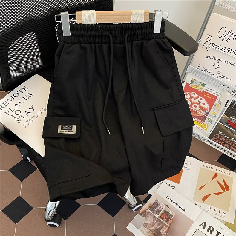 工装短裤男士韩版潮流痞子帅气大口袋2024夏季ins五分裤K5473-P36,男装牛仔裤,星座412-3
