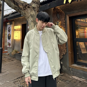 现货 春季新款美式高街棒球服男士潮牌飞行夹克外套Jk06-P85控118图片