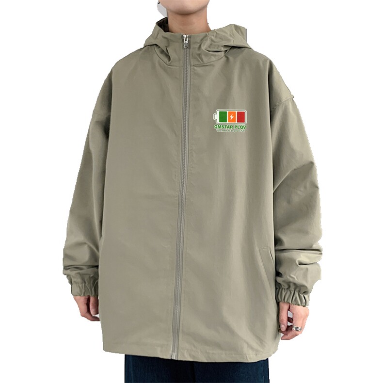 ！春秋新款港风休闲连帽夹克男宽松外套男装DJK234-P45图片