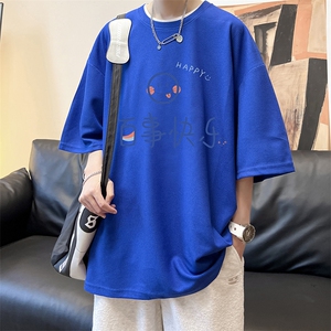 华夫格t恤男短袖男大码五分袖 酒店风 HT73183-P22图片