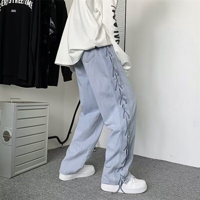 V002-P45水洗牛仔裤春秋潮牌牛仔裤休闲长裤无弹潮流常规,男装休闲裤,星座911-1