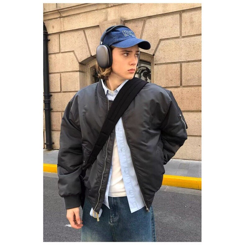 慵懒美式飞行员夹克外套男春秋潮流原宿百搭新款时尚气质文艺简约,男装夹克,星座506A