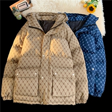 棉衣男冬季连帽棉袄外套韩版潮流宽松面包棉服MY846310B-1-P82，男装棉衣，星座310B-1