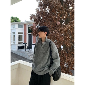203-6 F5132 P52特 ～冬季cleanfit慵懒男高领毛衣针织衫图片