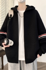 【直播】8690-P7525年秋季毛衣男士长袖针织衫时尚连帽开衫，男装针织衫/毛衣，电商A113