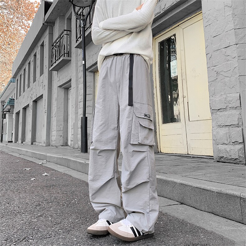 春季美式潮牌宽松工装阔腿休闲大口袋冲锋裤男C5395-TP3568,男装工装外套,电商A102