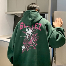 抖音得物供货可提供视频秋冬重磅美式宽松连帽卫衣DL1902，男装卫衣，电商A486