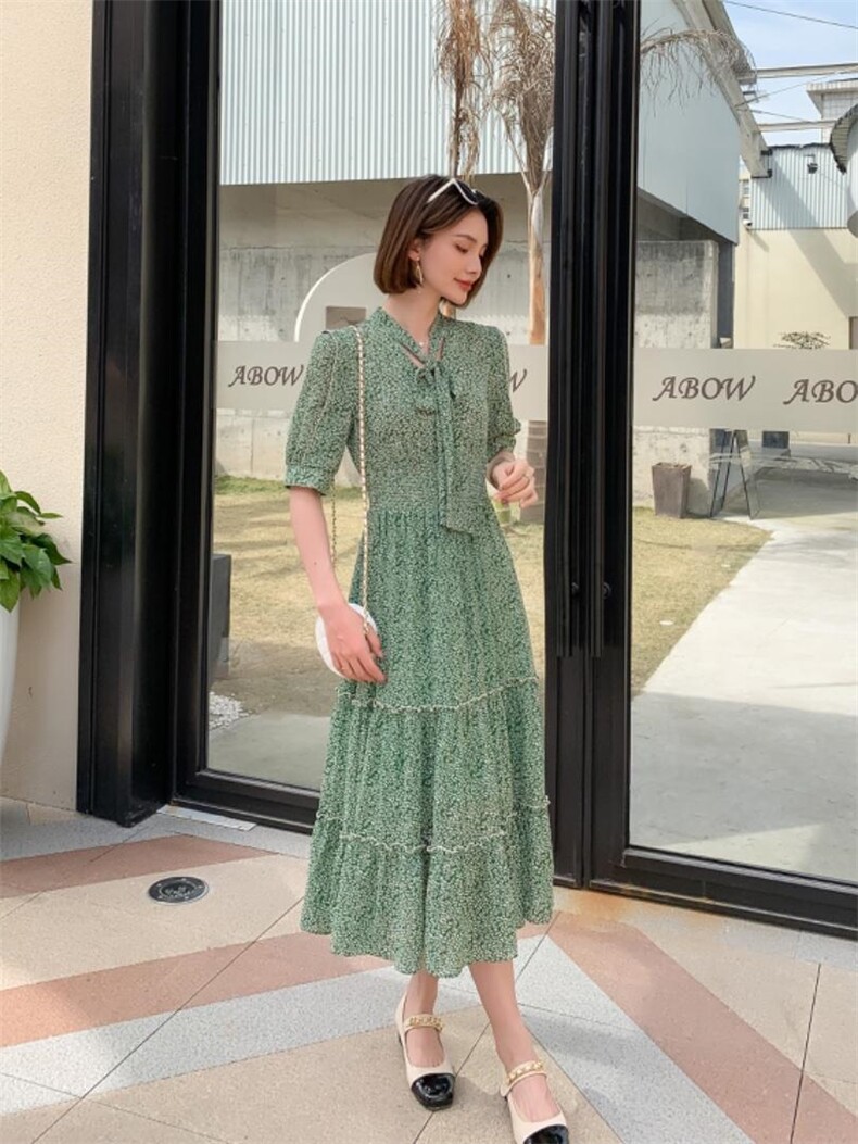 2022夏季新款韩版连衣裙，女装连衣裙，衣佳佰分(1F)