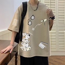 麂皮绒短袖t恤男大码半袖男JD82115-P25，男装T恤，电商A040