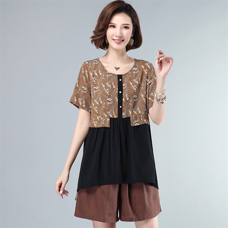 短袖2021年夏季韩版T恤圆领修身气质年轻，女装衬衫，丽影随形