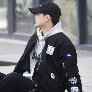冬季棉服夹克棉衣棒球服外套男流贴标工装情侣款C569-85图片