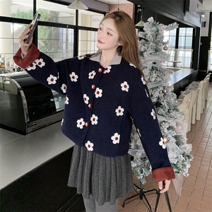 【大货】小香呢料太阳花小个子可穿短款外套7783P165K258图片