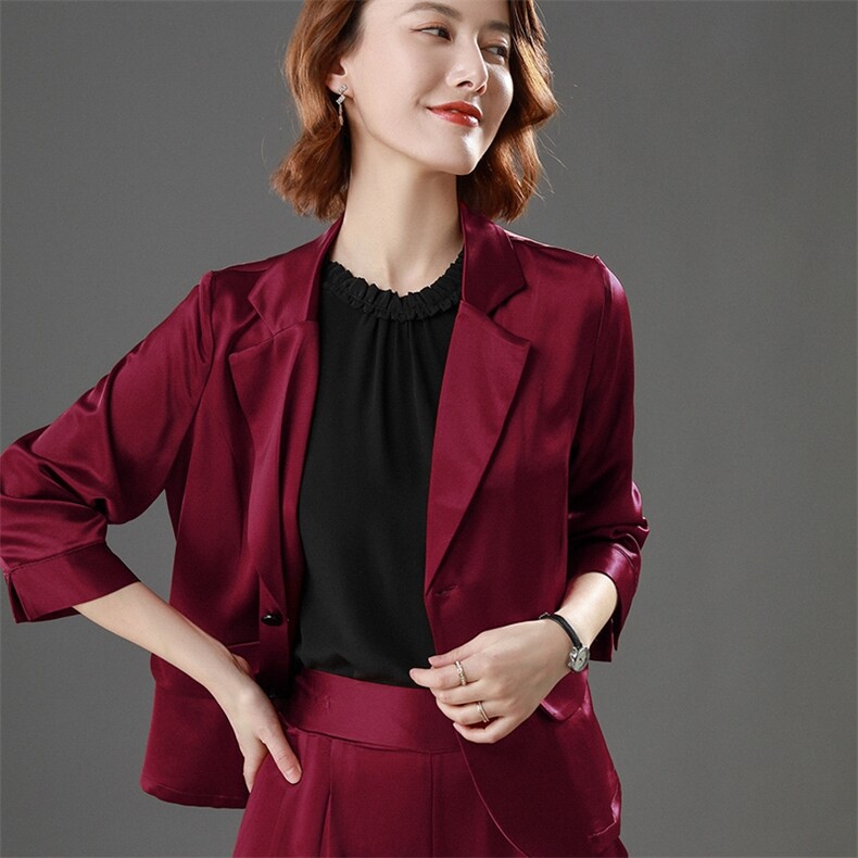 时尚显瘦夏季新款女装薄款小西装外套女短款气质百搭休闲西服上衣,女装西装,澳冬特羊绒
