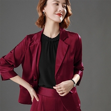 时尚显瘦夏季新款女装薄款小西装外套女短款气质百搭休闲西服上衣，女装西装，澳冬特羊绒