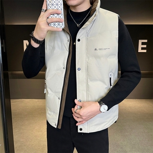 新款男士羽绒服马甲白鸭绒标90绒309B-3-9853-P98图片