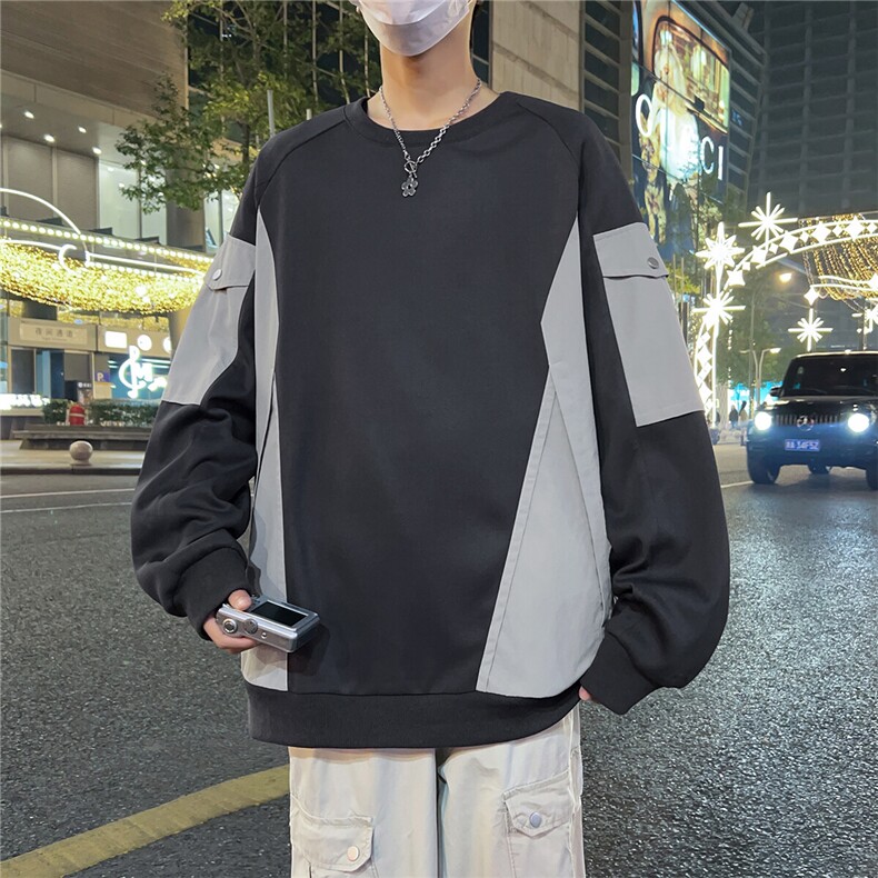 现货6509-P45大码控79春季大码宽松男士卫衣,男装卫衣,星座209