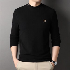 D66229钱塘2020-2中青年男士时尚休闲帅气潮流长袖T恤货稳P62图片