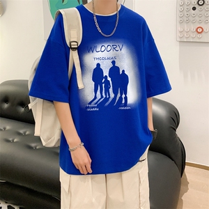 重磅！毛毯平铺体恤男潮牌上衣男中性华夫格短袖T恤男HT50-P25图片