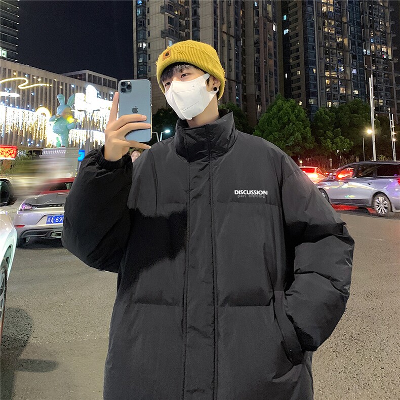 港风夜景时尚字母印花面包服白鸭绒羽绒服A247-YR193  P195控258图片