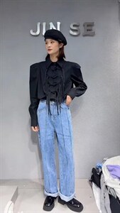 春装新款衬衫,女装衬衫,娇姿百合