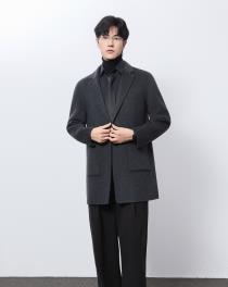 2025年秋季新款纯色针织大衣时尚百搭,男装毛呢大衣,宸诺服饰