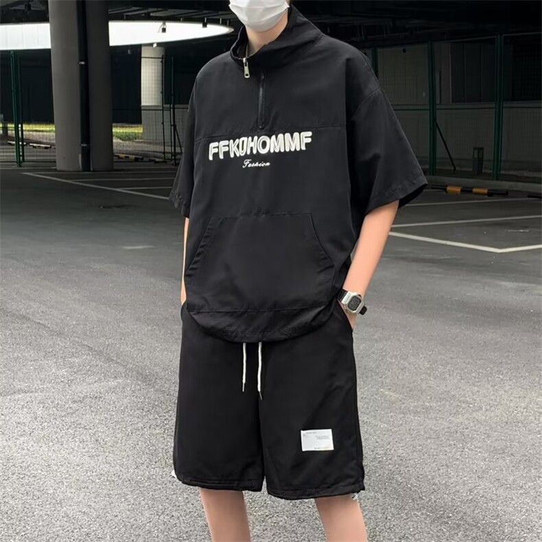 男潮流休闲套装宽松套装运动套装TZ9077P43,男装休闲套装,星座1116-2